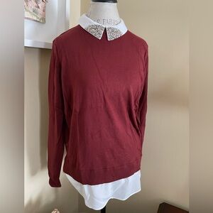 Burgundy sweater